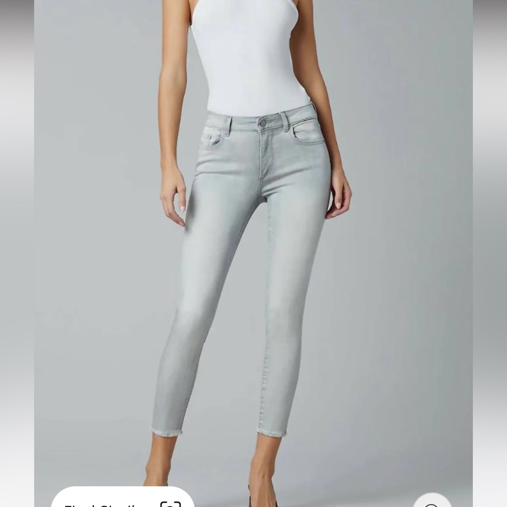 DL1961 Florence cropped mid rise skinny jeans- worn about 3x.‎  188 retail